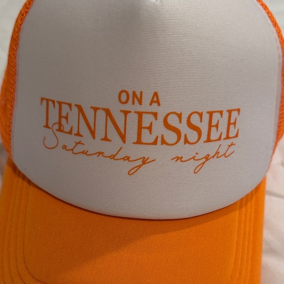 On a Tennessee Saturday Night Orange and White Trucker Hat - Picture 2 of 4